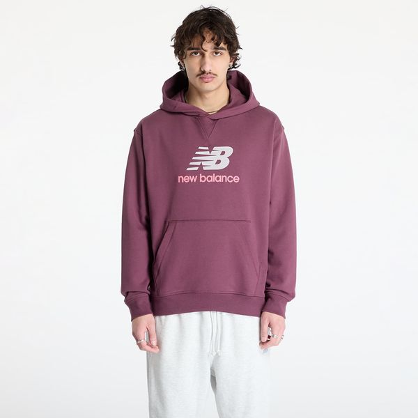 New Balance Sweatshirt New Balance Athletics French Terry Logo Hoodie Violet S