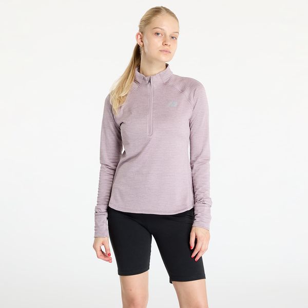 New Balance Sweatshirt New Balance Athletics Heat Grid Half Zip Ice Wine Heather M