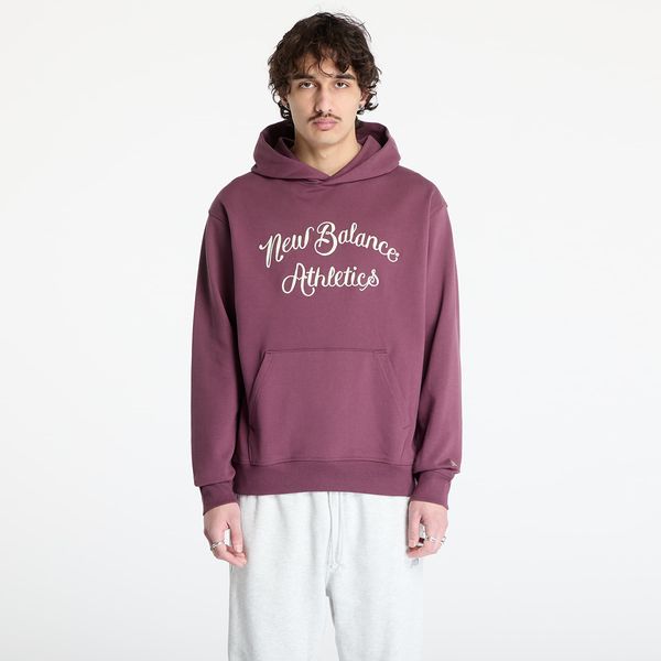 New Balance Sweatshirt New Balance Athletics Relaxed League Hoodie Violet M