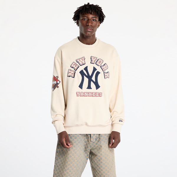 New Era Sweatshirt New Era New York Yankees MLB World Series Oversized Crewneck Sweatshirt UNISEX Light Cream/ Navy L