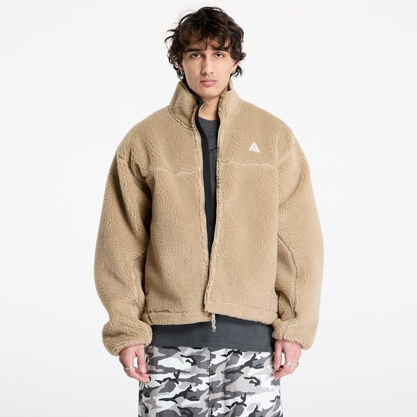 Nike Sweatshirt Nike ACG "Canwell Glacier" Men's Therma-FIT ADV Windproof Fleece Khaki/ Summit White L