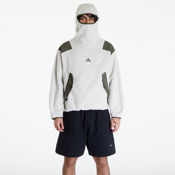 Nike Sweatshirt Nike ACG Men's Balaclava Retro Fleece Pullover Light Bone/ Cargo Khaki/ Black/ Cargo Khaki XL