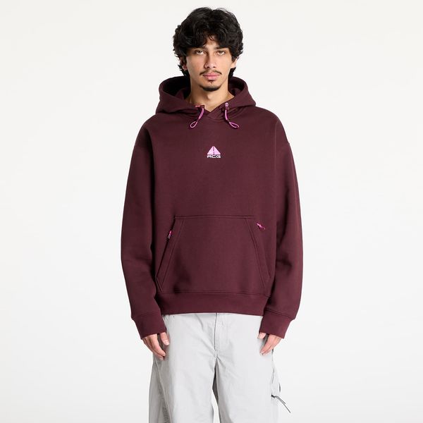 Nike Sweatshirt Nike ACG Therma-FIT Fleece Pullover Hoodie UNISEX Burgundy Crush/ Summit White M