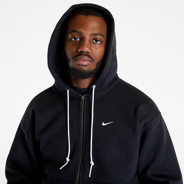 Nike Sweatshirt Nike Solo Swoosh Full-Zip Hoodie Black/ White M-T