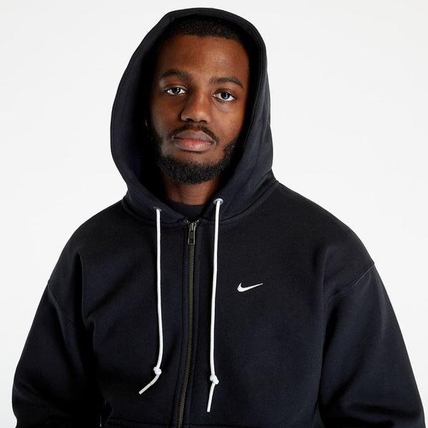 Nike Sweatshirt Nike Solo Swoosh Full-Zip Hoodie Black/ White XXL-T