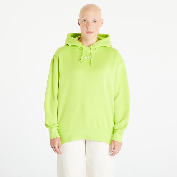 Nike Sweatshirt Nike Sportswear Collection Essentials Oversized Fleece Hoodie Atomic Green/ White XS