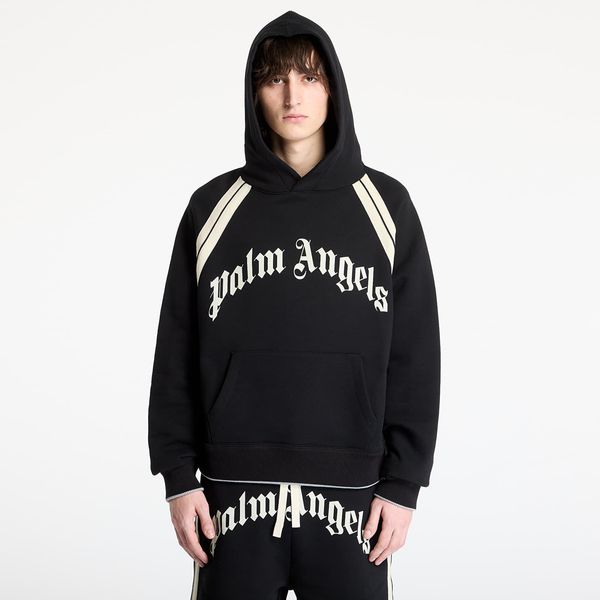Palm Angels Sweatshirt Palm Angels Curved Logo Track Hoody Black/ Ivory L
