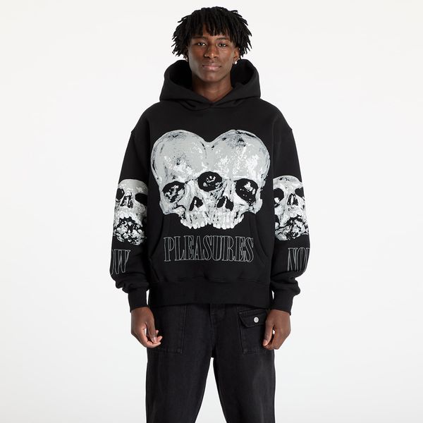 PLEASURES Sweatshirt PLEASURES Double Skull Hoodie Black XL