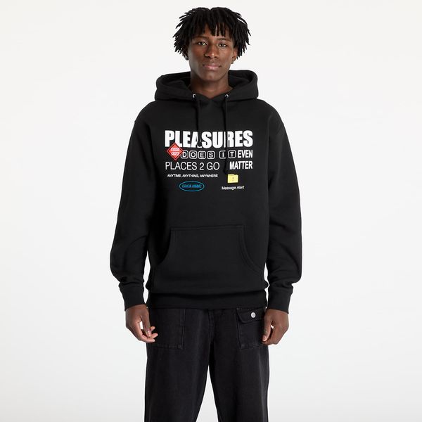 PLEASURES Sweatshirt PLEASURES Grass Fed Hoodie Black L