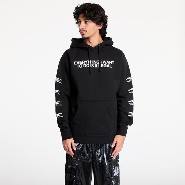 PLEASURES Sweatshirt PLEASURES Illegal Hoodie Black L