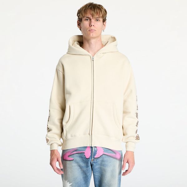 PLEASURES Sweatshirt PLEASURES Oe Zip Up Hoodie Natural M