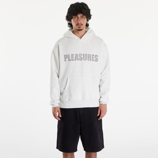 PLEASURES Sweatshirt PLEASURES Rhinestone Impact Hoodie Light Heather Grey XL