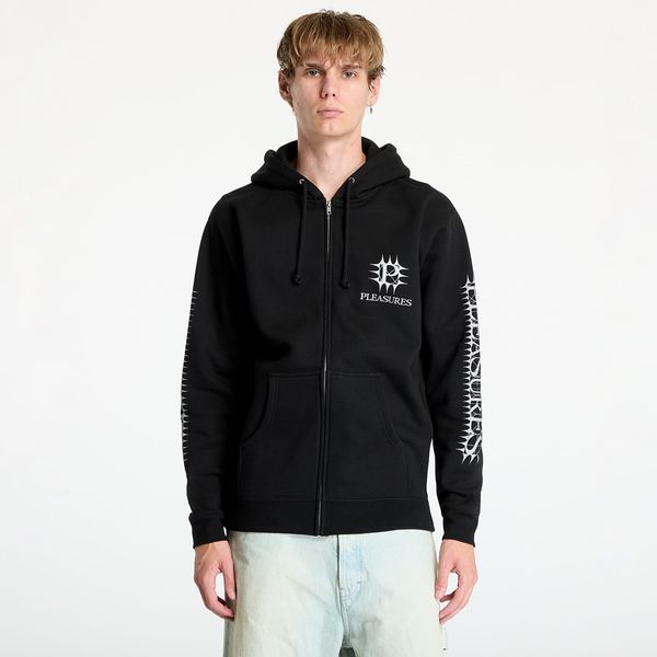 PLEASURES Sweatshirt PLEASURES Spike Zip Hoodie Black L