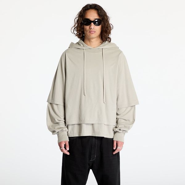 Rick Owens DRKSHDW Sweatshirt Rick Owens DRKSHDW Knit T-Shirt - Hustler Hoodie Pearl L