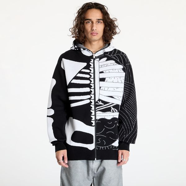 RIPNDIP Sweatshirt RIPNDIP Skelly Nerm Knit Hoodie Black/ White L