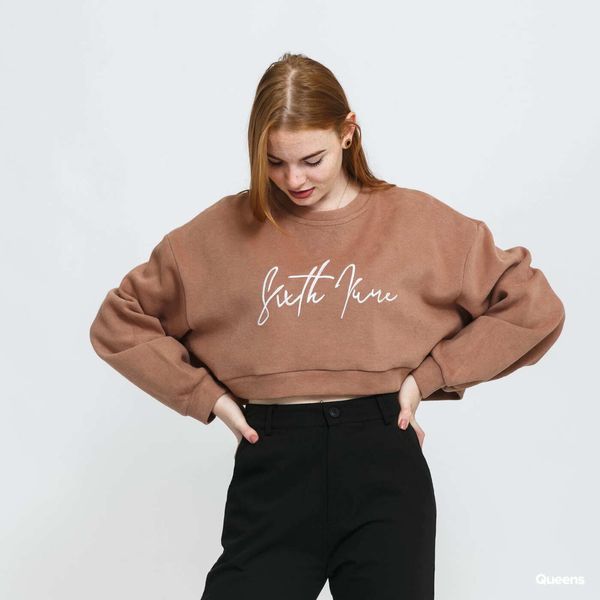 Sixth June Sweatshirt Sixth June W Basic Signature Sweatshirt Light Brown L