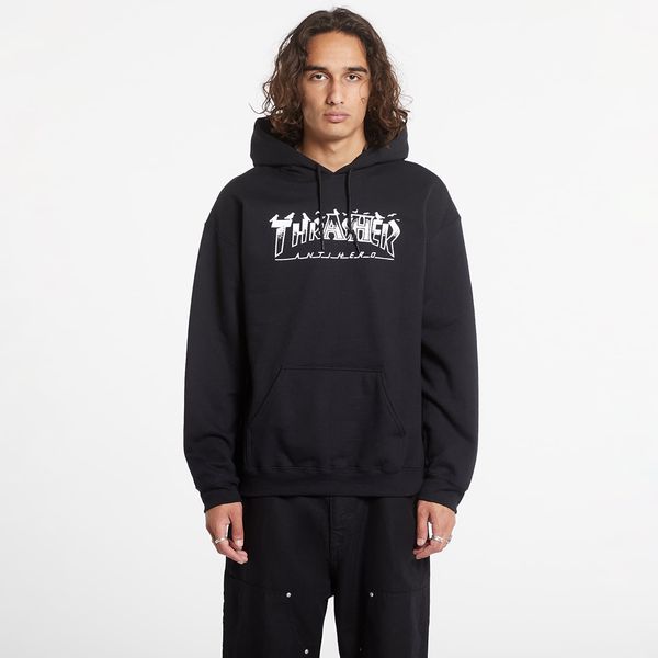 Thrasher Sweatshirt Thrasher Hood Pigeon Mag Black XL