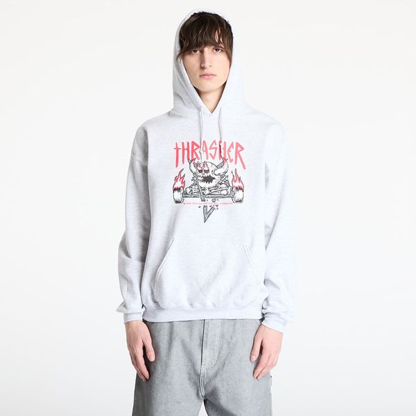 Thrasher Sweatshirt Thrasher x Toy Machine Monster Gram Hoodie Ash Grey M