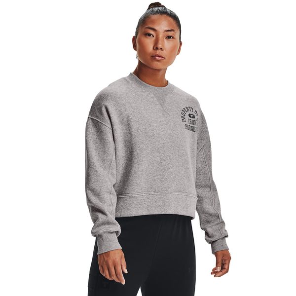 Under Armour Sweatshirt Under Armour Prjct Rock Fleece LC Crew Gray L