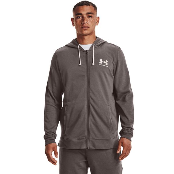 Under Armour Sweatshirt Under Armour Rival Terry LC FZ Brown L