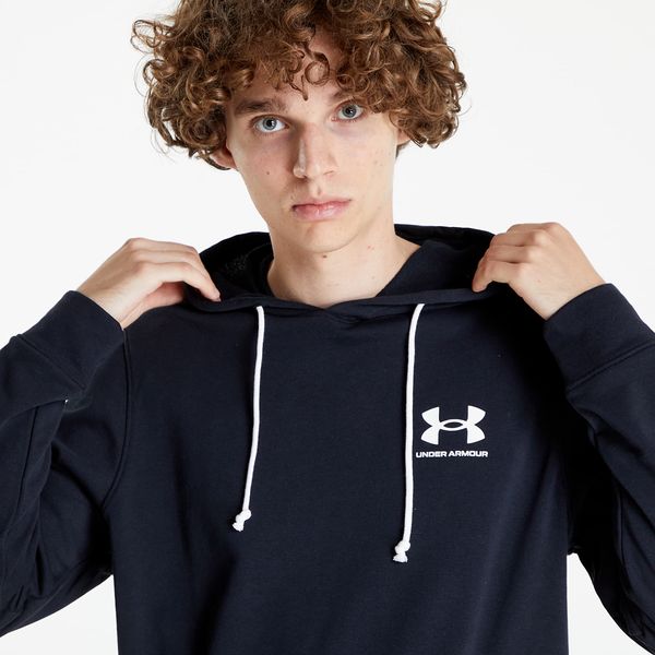 Under Armour Sweatshirt Under Armour Rival Terry Lc Hoodie Black/ Onyx White XS