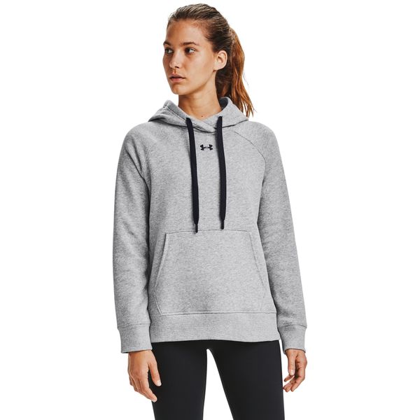 Under Armour Sweatshirt Under Armour W Rival Fleece Hb Hoodie Gray/ Black S