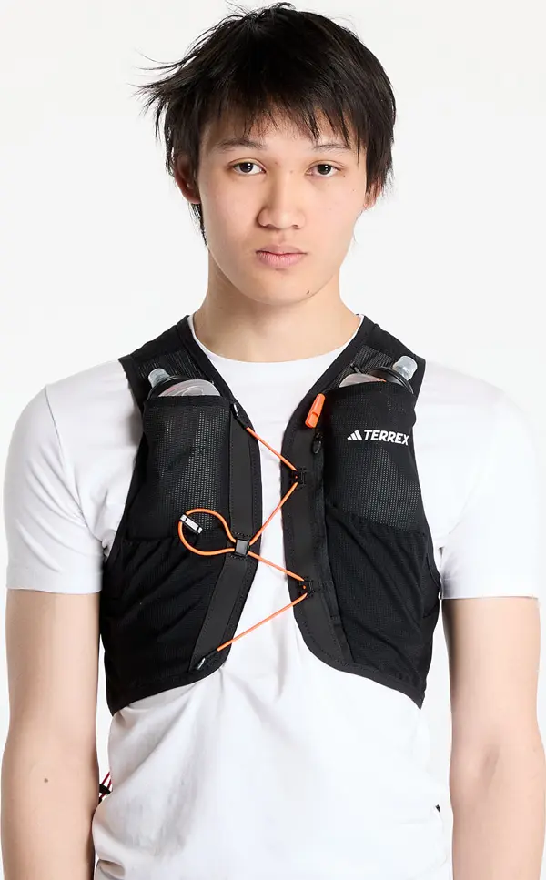 adidas Performance Telovnik adidas Terrex Techrocktrail Running Vest 5 L UNISEX Black/ White/ Impact Orange S