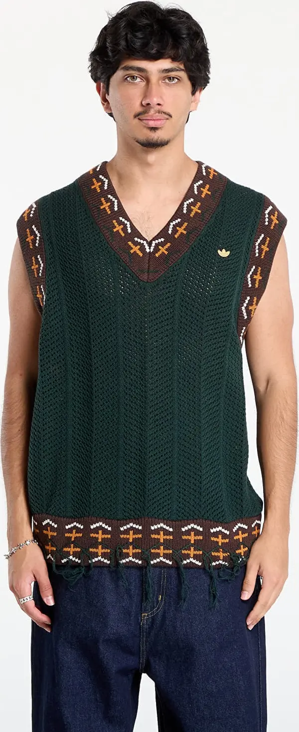 adidas Originals Telovnik adidas x Clot Crochet Vest by Edison Chen Green Night M