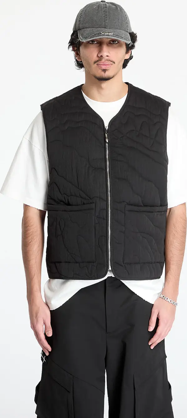 FTSHP Telovnik FTSHP Silver Lining Quilted Vest UNISEX Black XL