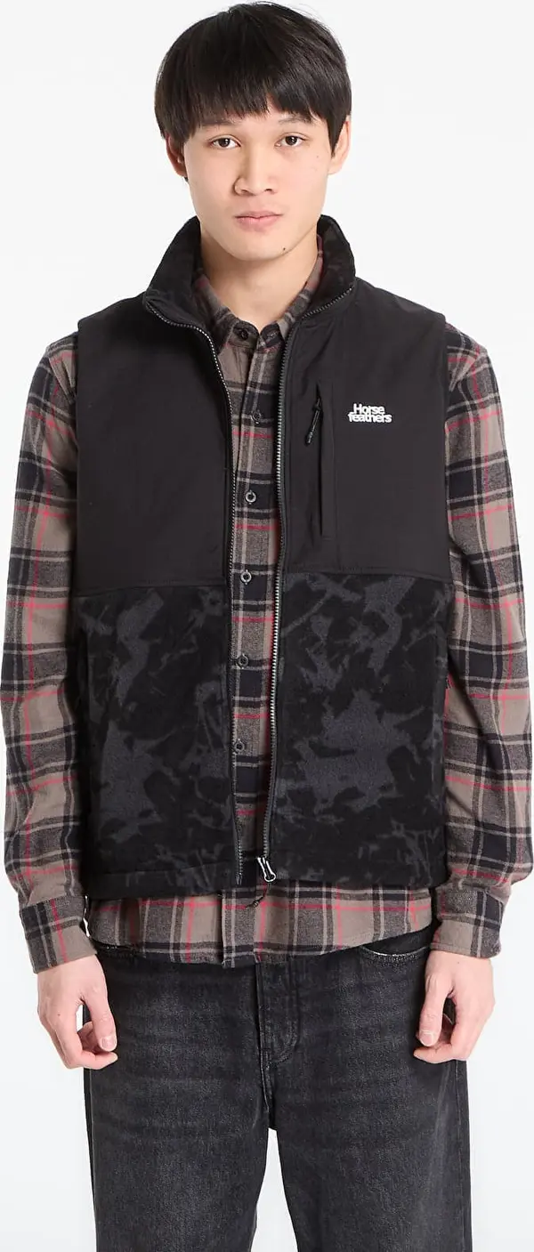 Horsefeathers Telovnik Horsefeathers Duval Fleece Vest Asphalt XS