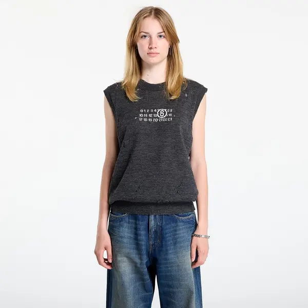 MM6 Maison Margiela Telovnik MM6 Gilet Dark Grey Melange L