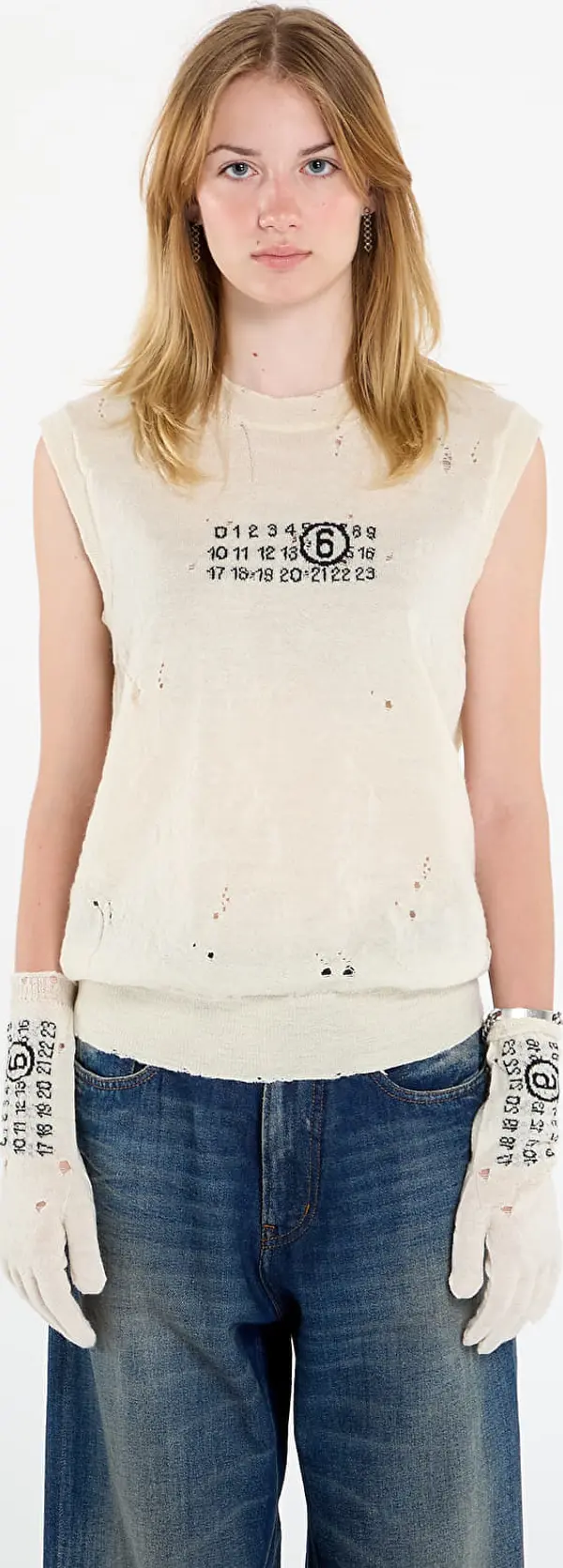 MM6 Telovnik MM6 Gilet Off White XXL