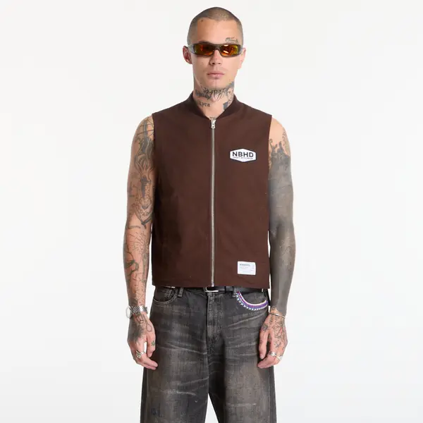NEIGHBORHOOD Telovnik NEIGHBORHOOD Zip Work Vest Brown XL