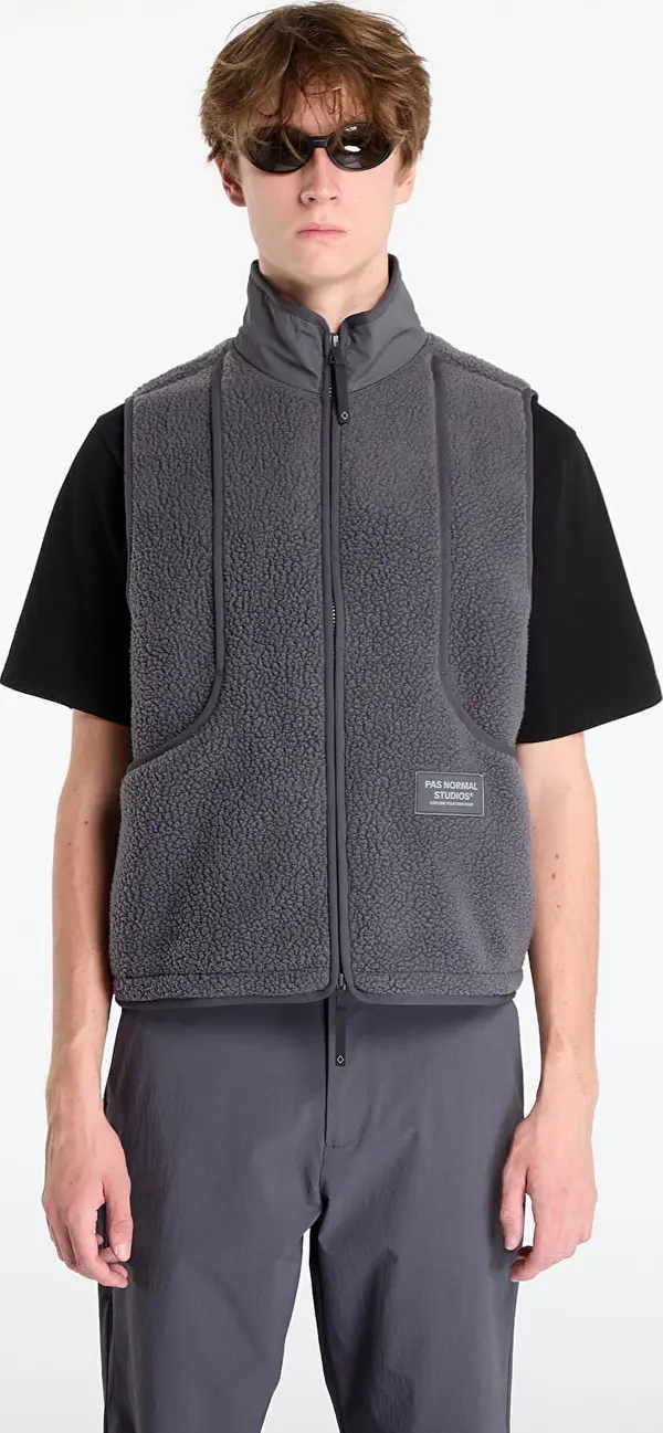 Pas Normal Studios Telovnik Pas Normal Studios Off-Race Pile Fleece Vest Steel M