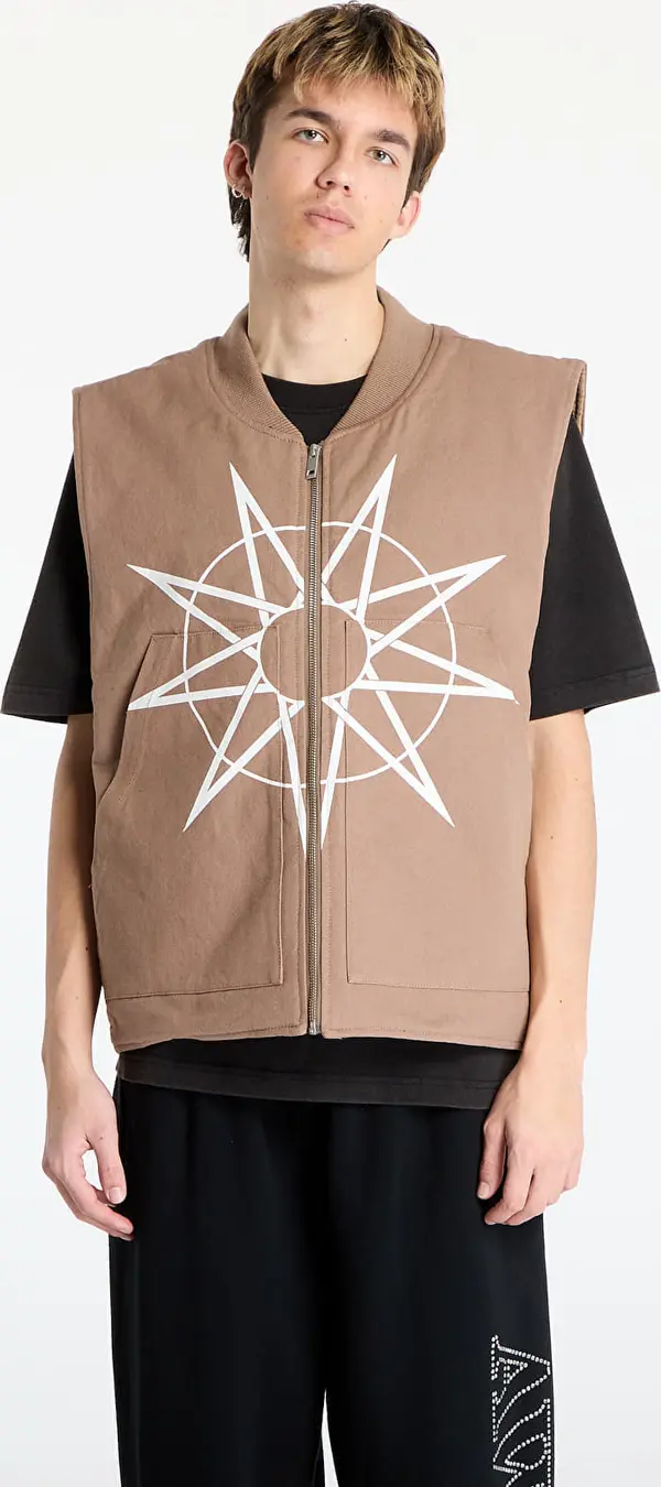 PLEASURES Telovnik PLEASURES x Slipknot Goat Padded Vest Beige M