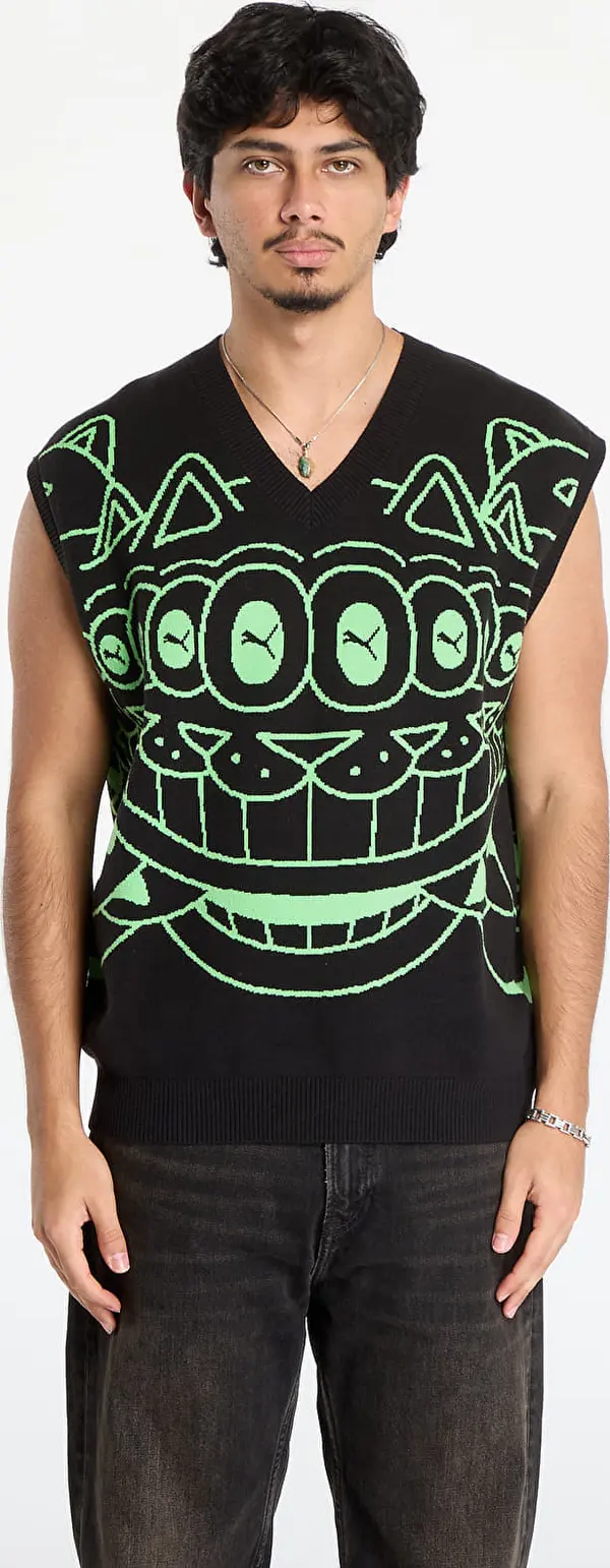 Puma Telovnik Puma x RIPNDIP Knitted Vest Puma Black L