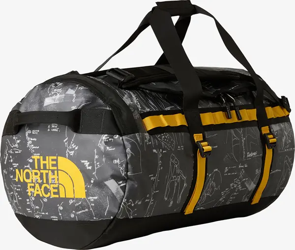 The North Face The North Face Base Camp Duffel - M Anthracite Grey Conrad Topos Print/ Summit Gold 71 l