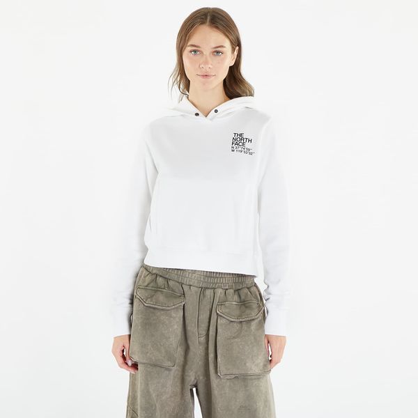 The North Face The North Face Coordinates Crop Hoodie TNF White