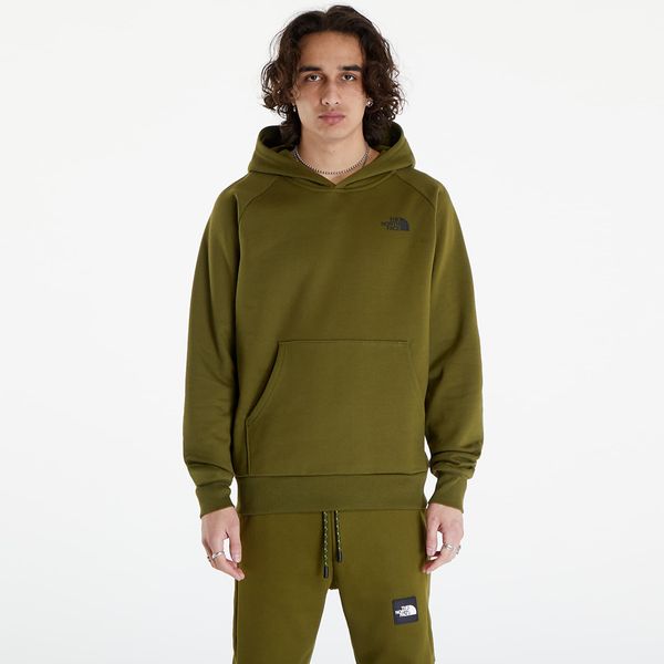 The North Face The North Face Raglan Red Box Hoodie Forest Olive