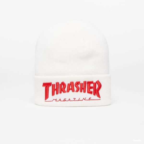 Thrasher Thrasher Embroidered Logo Beanie White/ Red