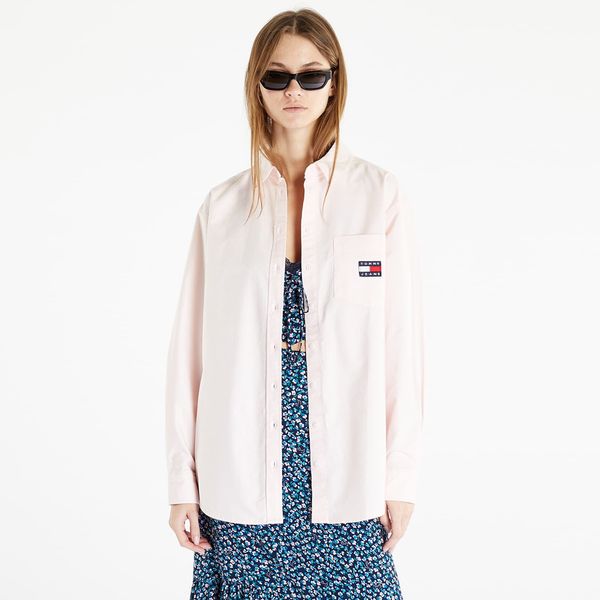 Tommy Hilfiger Tommy Jeans Badge Boyfriend Shirt Pink