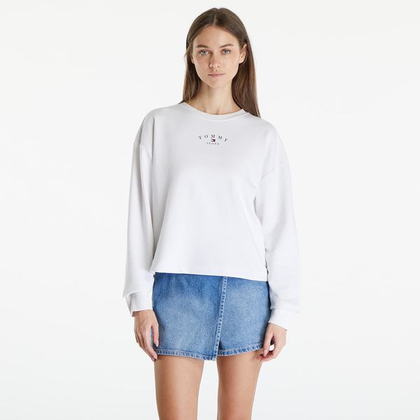 Tommy Hilfiger Tommy Jeans Essential Logo 2 Crewneck Sweatshirt White