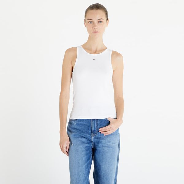 Tommy Hilfiger Tommy Jeans Essential Rib Tank White