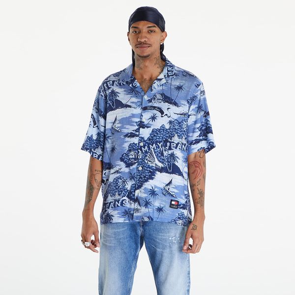Tommy Hilfiger Tommy Jeans Hawaiian Print Camp Collar Short Sleeve Shirt Hawaiian Aop