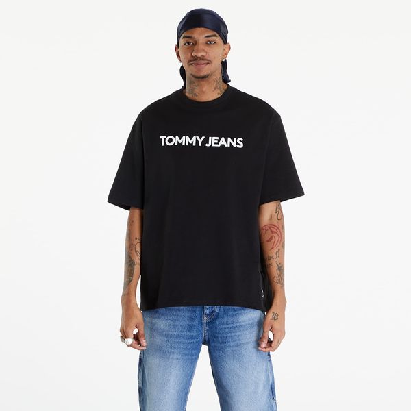 Tommy Hilfiger Tommy Jeans Logo Oversized Fit T-Shirt Black