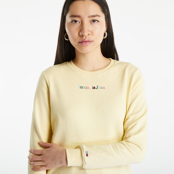 Tommy Hilfiger Tommy Jeans Regular Color Serif Sweatshirt Yellow