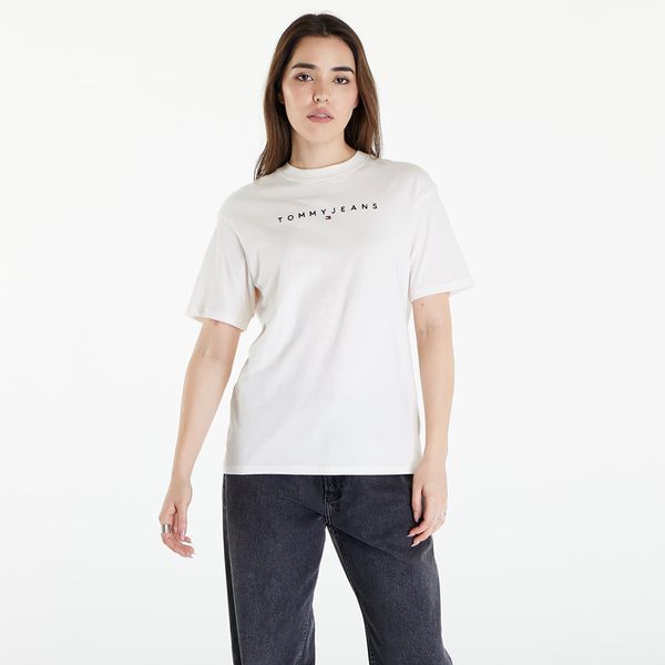 Tommy Hilfiger Tommy Jeans Relaxed New Linear Short Sleeve Tee Ancient White