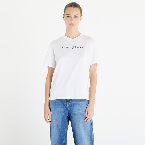 Tommy Hilfiger Tommy Jeans Relaxed New Linear Short Sleeve Tee White