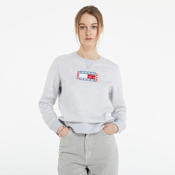 Tommy Jeans Tommy Jeans BXY Timless Flag Sweatshirt Silver Grey Htr