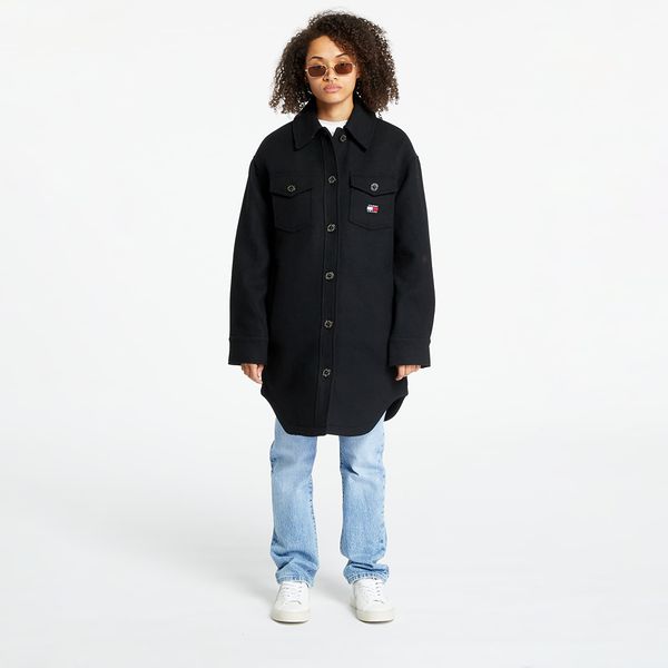 Tommy Hilfiger Tommy Jeans Wool Coat Black